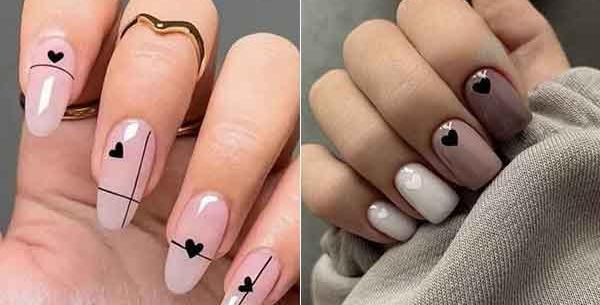 عکس طراحی ناخن ساده و شیک