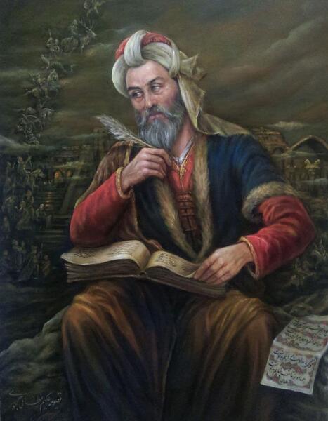 عکس شهید سلیمانی با لباس نظامی