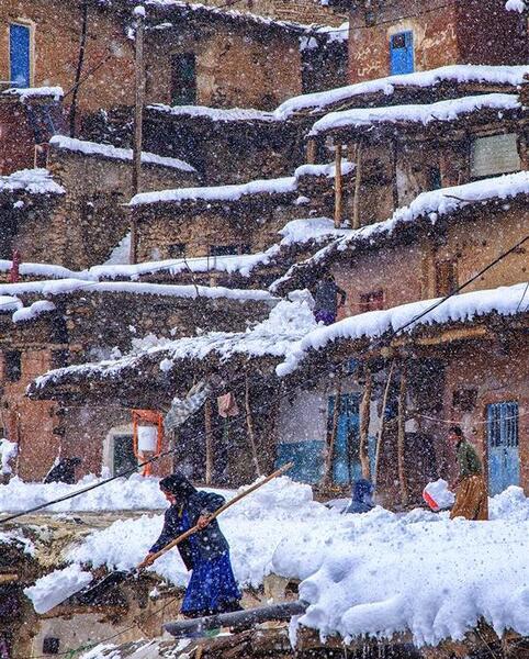 عکس برف هنری