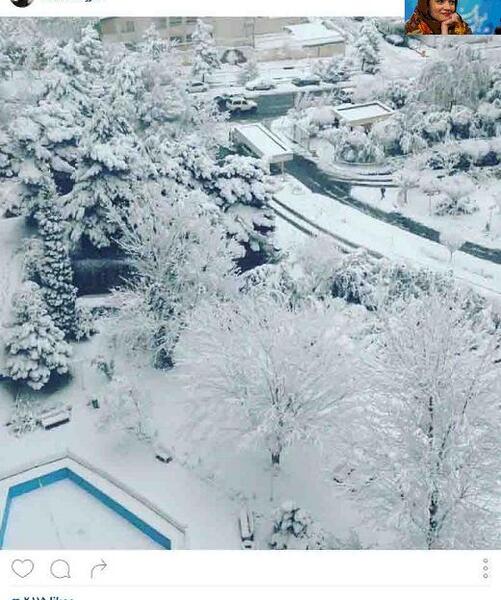 عکس برف هنری