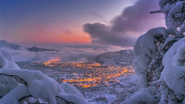 عکس برف هنری
