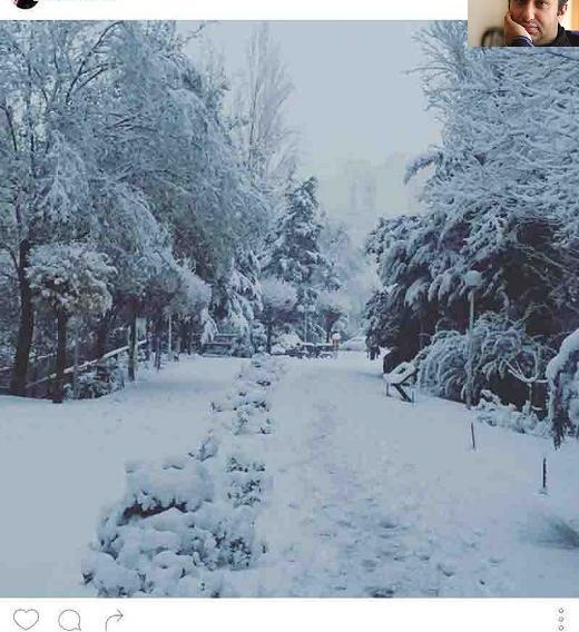 عکس برف هنری