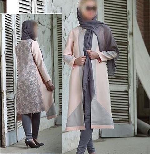 عکس مدل مانتو جلو باز لیمویی