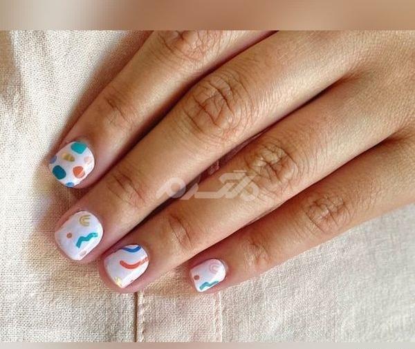 عکس طرح ناخن بچه گانه