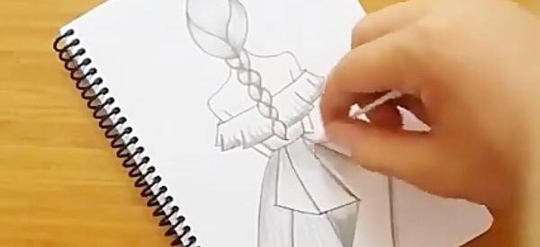 عکس طرح برای نقاشی سیاه قلم ساده و شیک