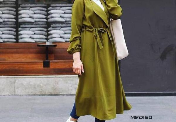 عکس مدل مانتو ابروبادی نقطه ای
