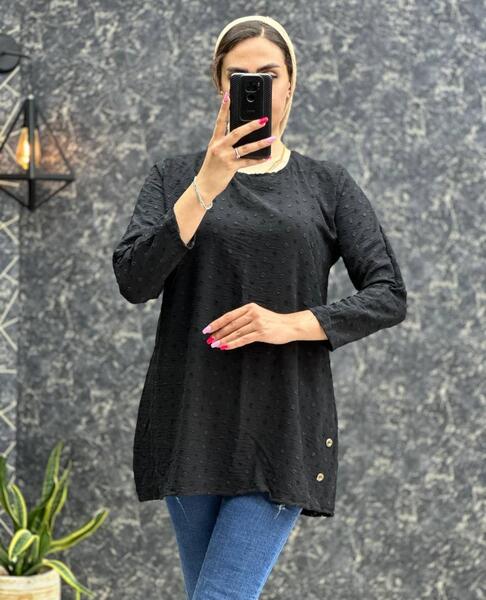عکس مدل مانتو ابروبادی نقطه ای