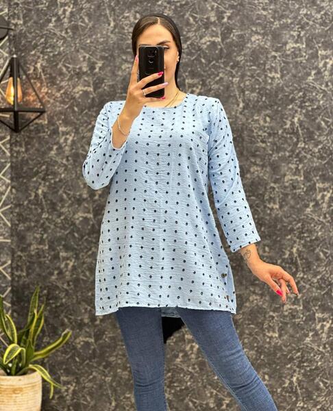عکس مدل مانتو ابروبادی نقطه ای