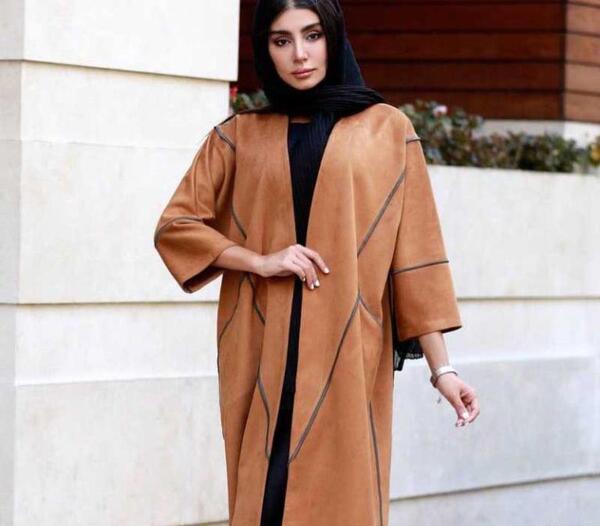 عکس مدل مانتو ابروبادی نقطه ای