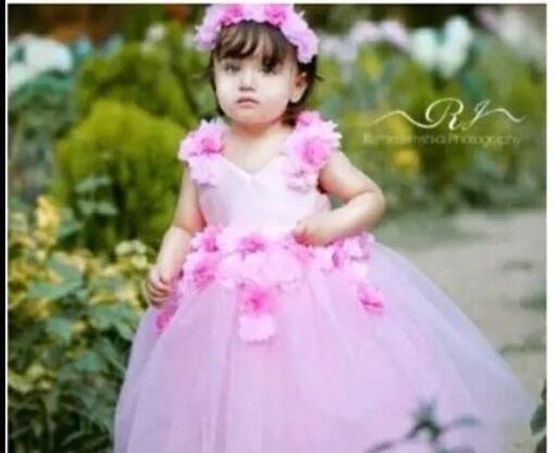 عکس لباس مجلسی دخترانه صورتی