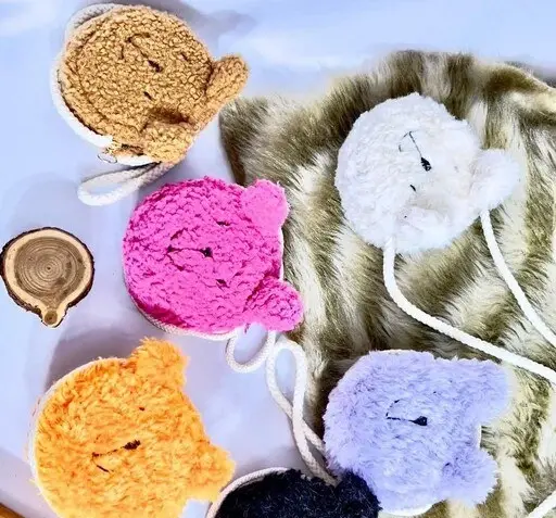 عکس دمپایی بچه گانه پشمالو