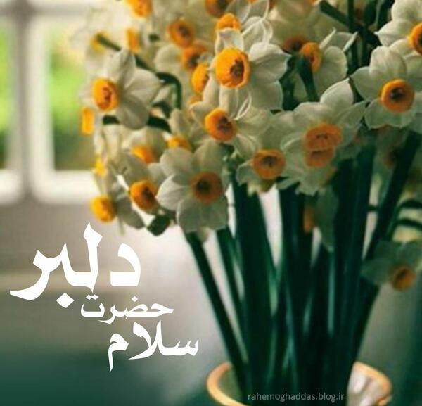عکس نوشته سلام حضرت دلبر