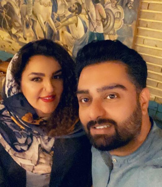 عکس شوخی ارشا اقدسی با ایمان قیاسی