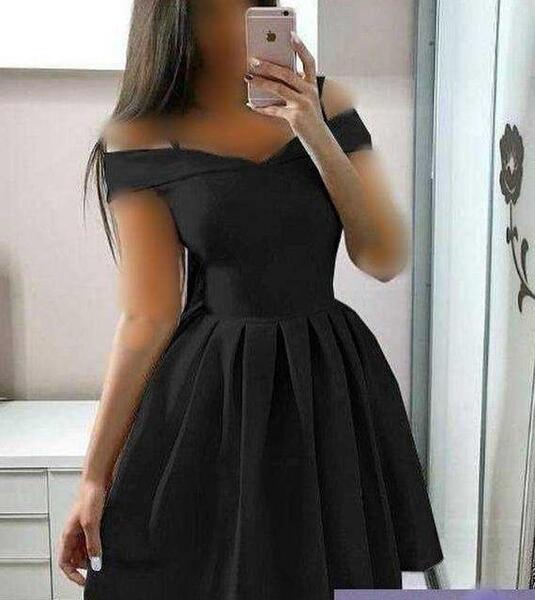 عکس لباس مجلسی کوتاه ساده