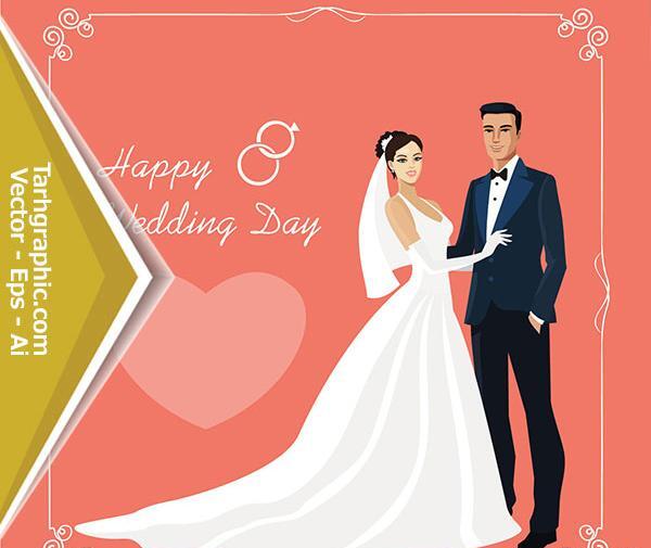 عکس عروس و داماد کارتونی