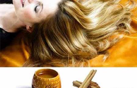 عکس رنگ مو با حنا و دارچین