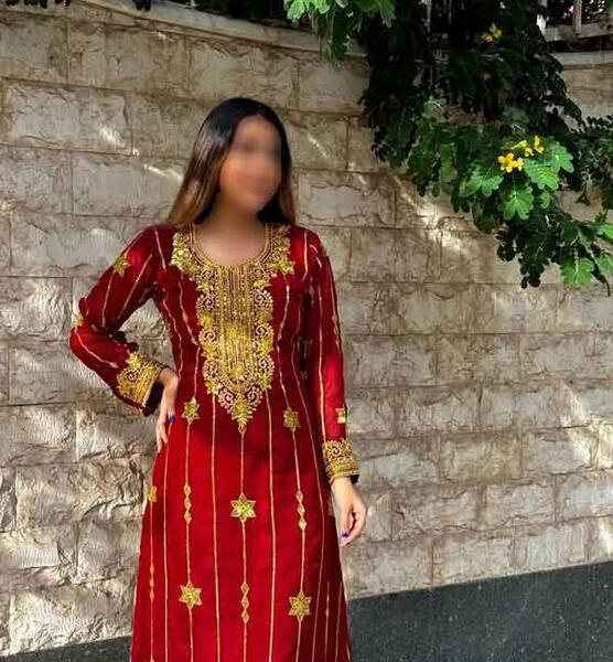 عکس پیراهن گلابتونی
