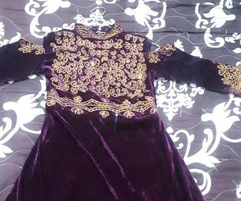 عکس پیراهن گلابتونی