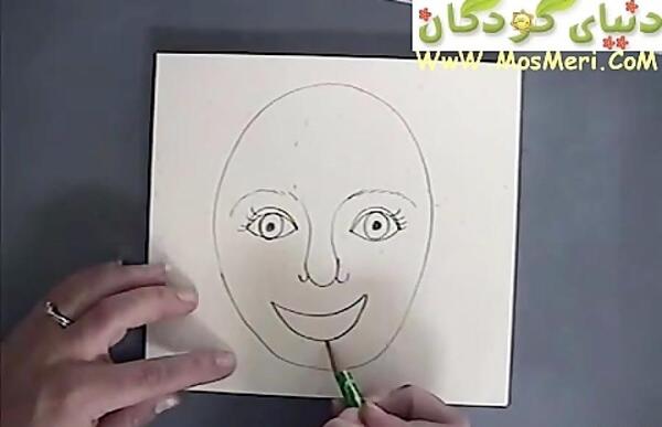 عکس نقاشی کودکانه چهره
