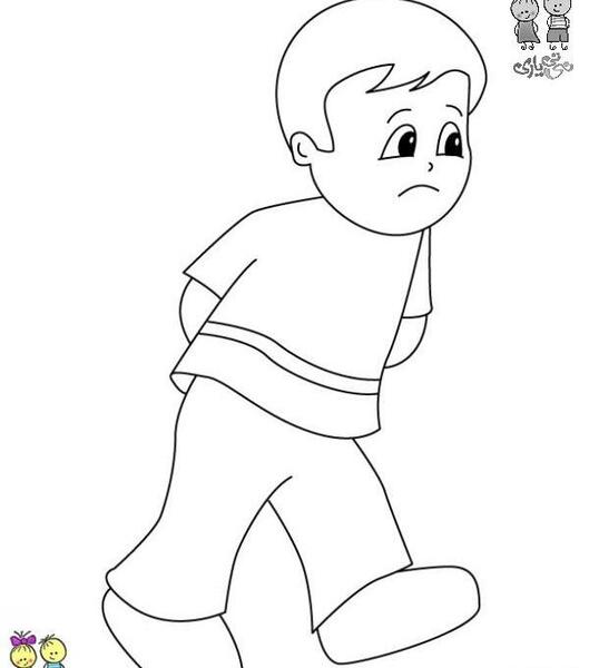 عکس نقاشی کودکانه چهره