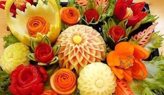 عکس ایده تزیین میوه یلدا
