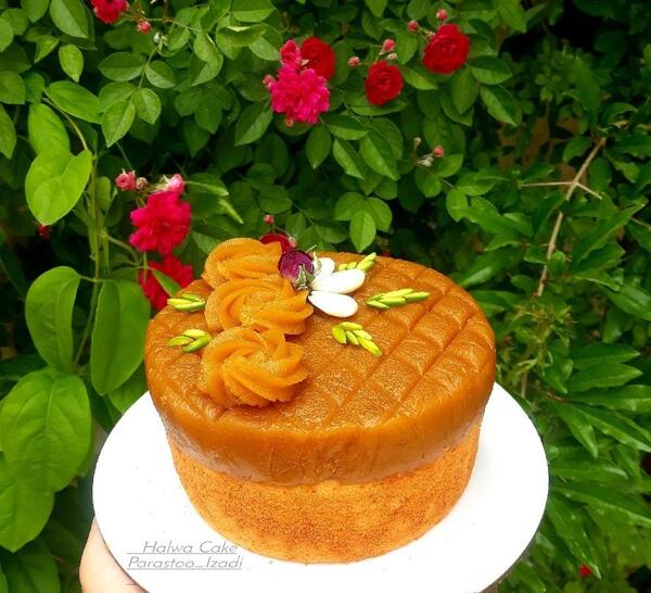 عکس کیک حلوا