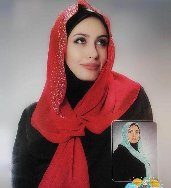 عکس مقنعه چانه دار