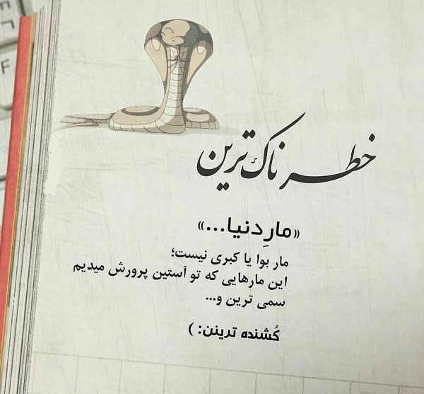 عکس نوشته طعنه زدن به دوست