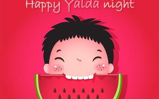 عکس شب یلدا مبارک انگلیسی