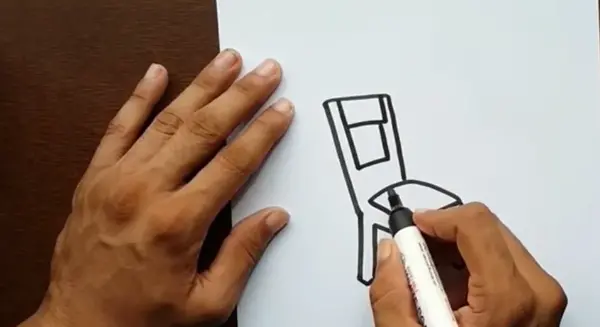 عکس نقاشی صندلی ساده