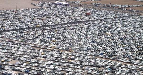 عکس هوایی پارکینگ ایران خودرو