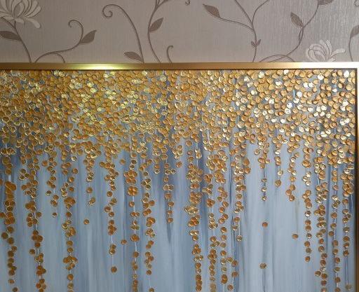 عکس طرح نقاشی ورق طلا