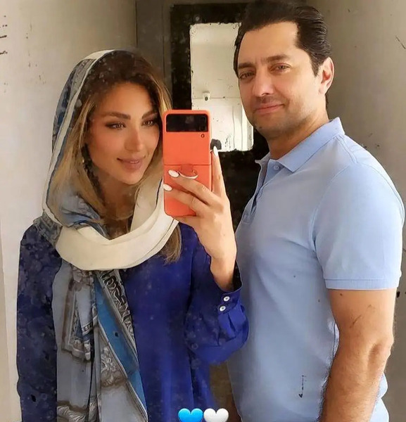 عکس بهرام رادان با همسرش