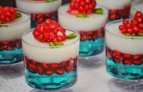 عکس ژله شب یلدا در جام