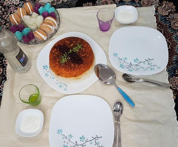 عکس غذا چلو گوشت
