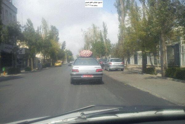 عکس جاده تو ماشین