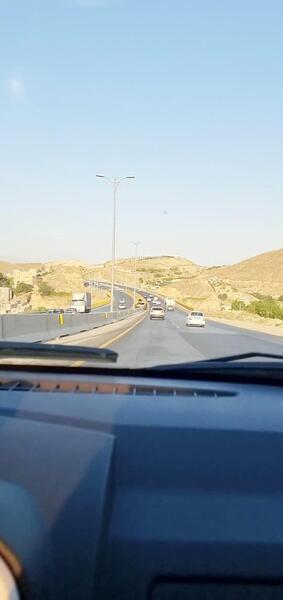 عکس جاده تو ماشین