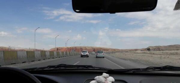 عکس جاده تو ماشین