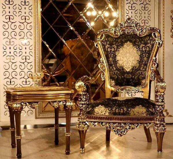 عکس مبل آبی سلطنتی