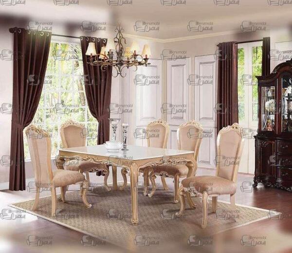 عکس میز ناهار خوری چهار نفره سفید