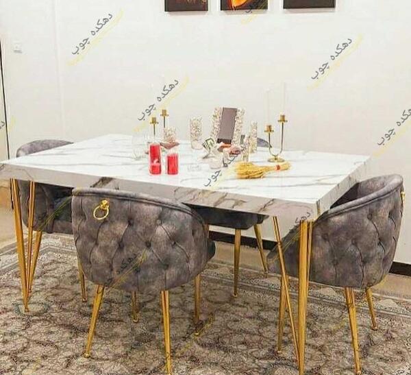 عکس میز ناهار خوری چهار نفره سفید