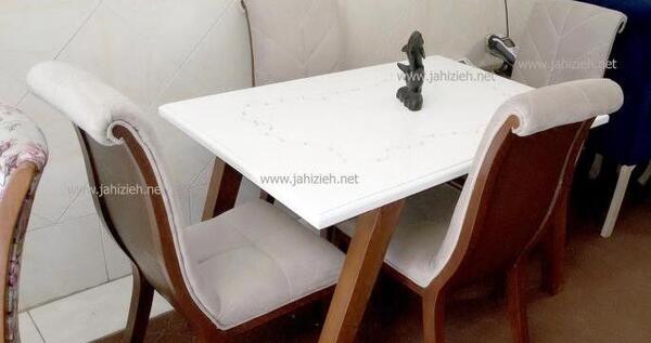 عکس میز ناهار خوری چهار نفره سفید