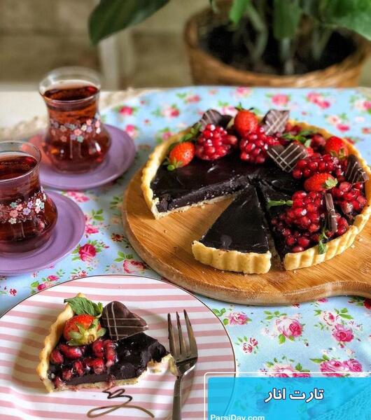 عکس روی کیک شکلاتی