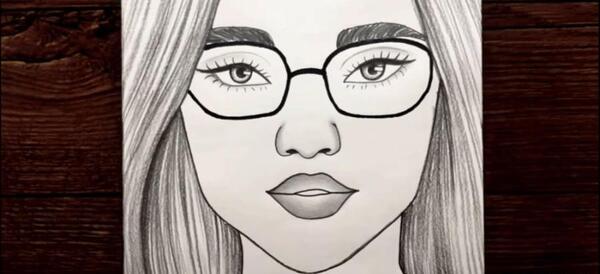 عکس نقاشی ساده و زیبا غمگین