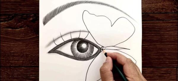 عکس نقاشی ساده و زیبا غمگین