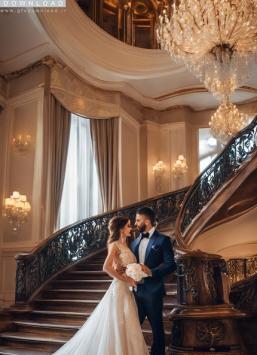 عکس عروس و داماد در تالار عاشقانه