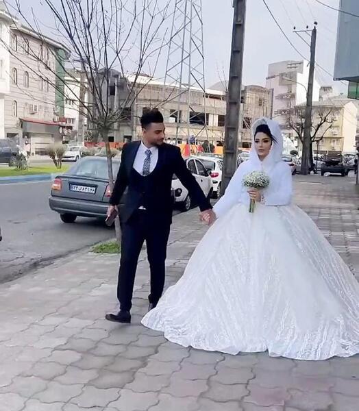 عکس عروس و داماد در تالار عاشقانه