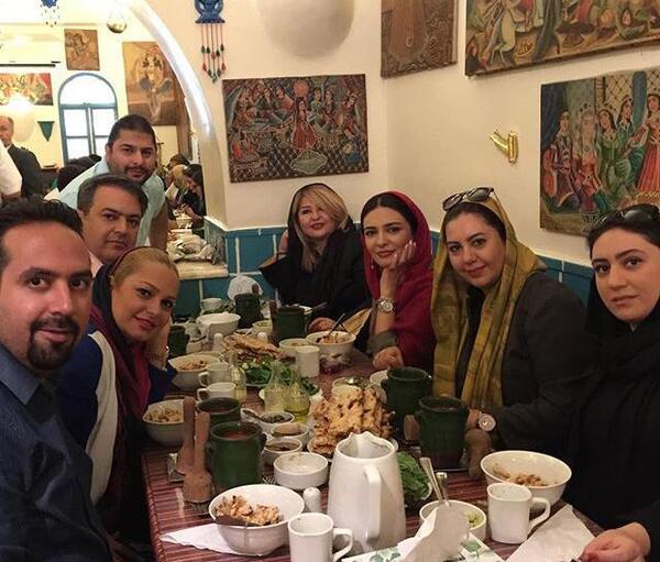عکس لیندا کیانی در پشت صحنه