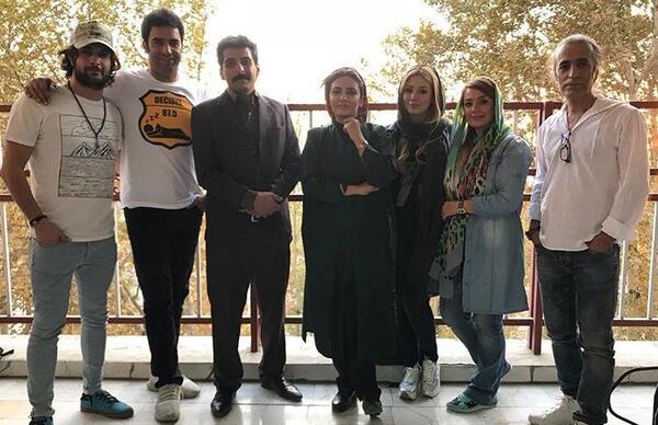 عکس لیندا کیانی در پشت صحنه