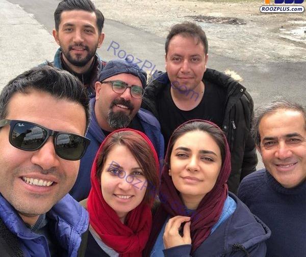 عکس لیندا کیانی در پشت صحنه